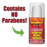 MyoMed P.R.O. Arthritis Relief Formula Contains No Parabens